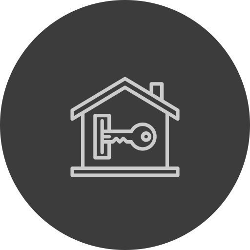 Icon Schlüssel und Haus