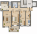 Solide Kapitalanlage in Lörrach – Vermietete 4-Zimmer-Wohnung mit Balkon, Aufzug und Stellplatz! - Visualisierung unverbindlich und dient ausschließlich der Orientierung.